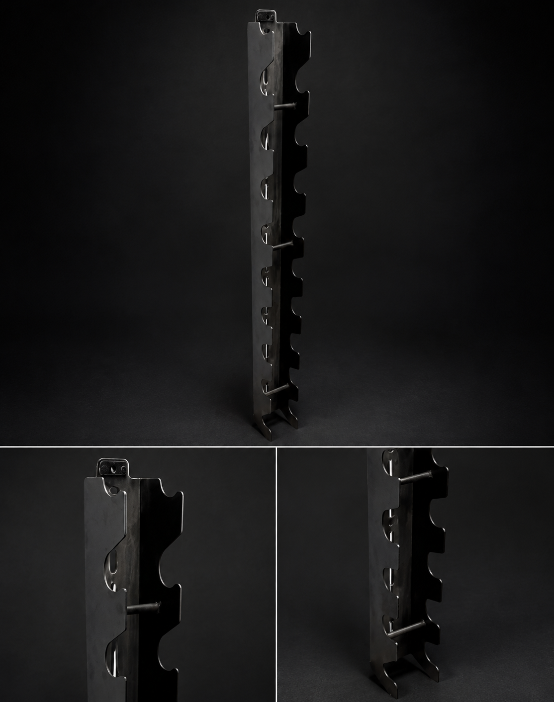 Wall-Mounted Dumbbell Storage